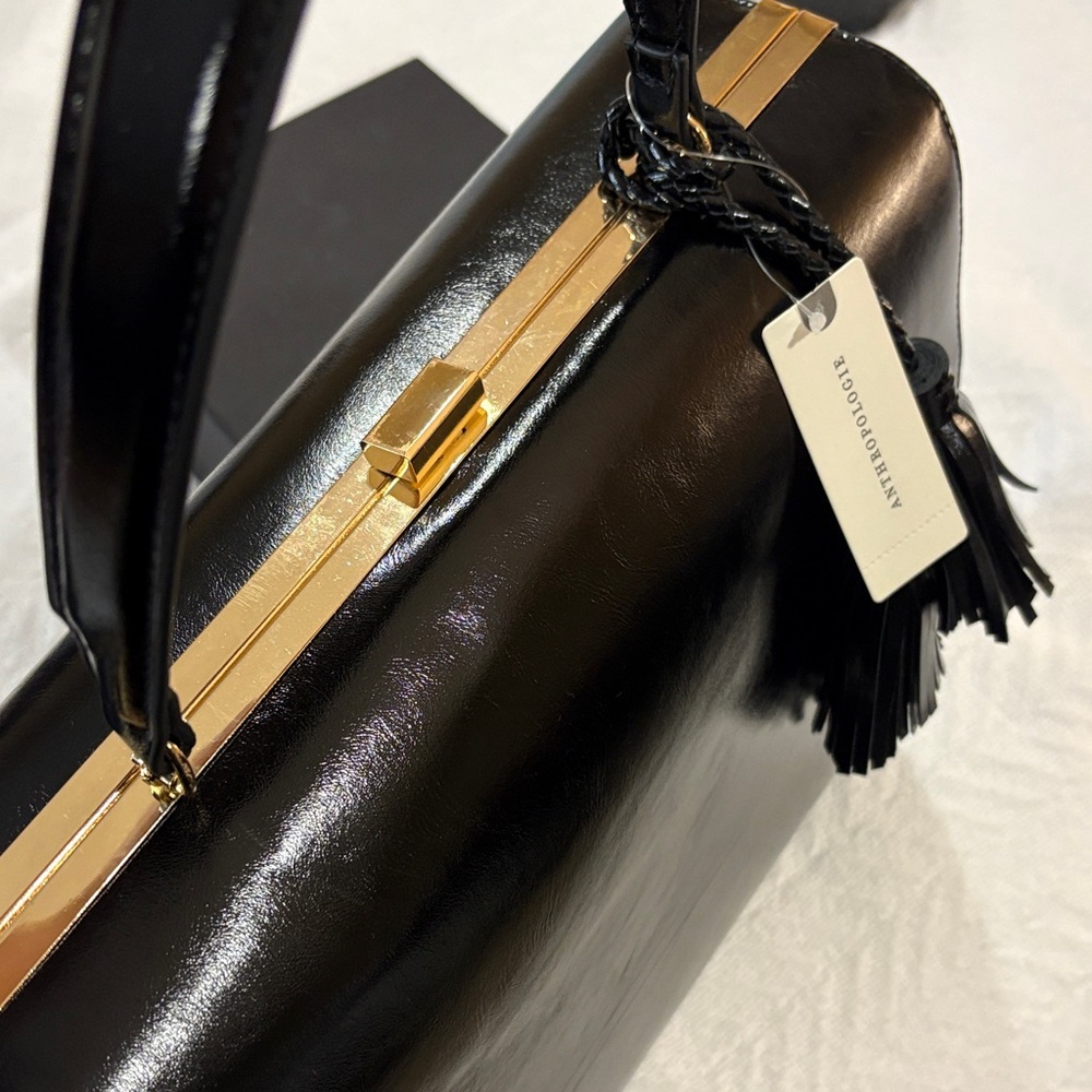 Anthropologie Large Black Work Bag - Picture 2 of 8